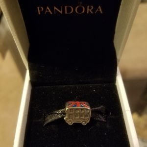Pandora Union Jack London Bus Charm
